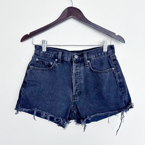 Denim Forum EX-BF Hi-Rise Cut Off Shorts | Size 24 | Vintage Style - Picture 1 of 5